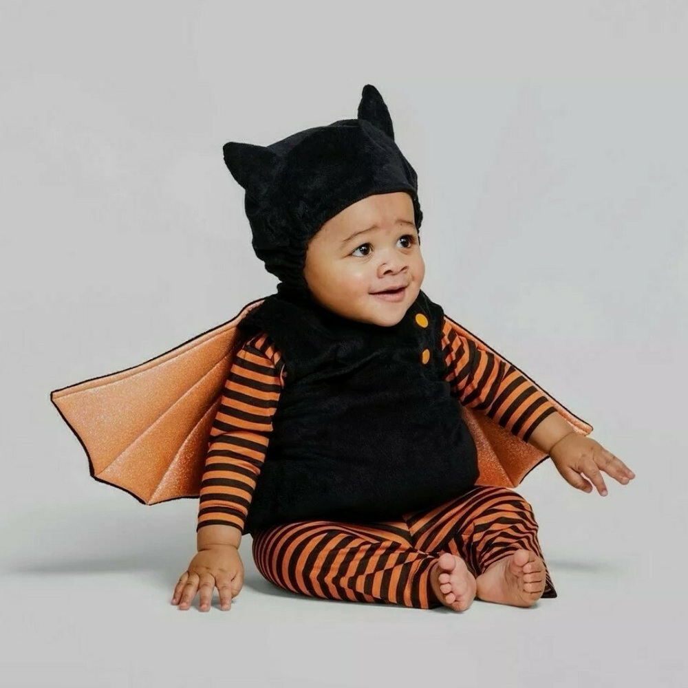 HYDE & EEK! BABY BAT HALLOWEEN COSTUME - BLACK SIZE 12M/18M (NEW WITH TAGS)